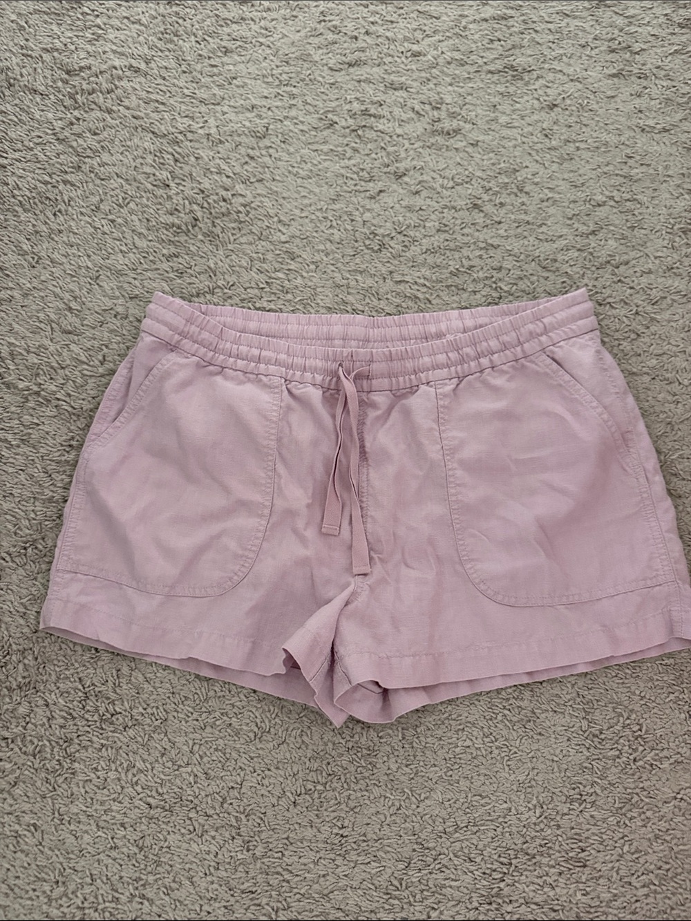 J. Crew Soft Pink Linen-Blend Athletic Shorts